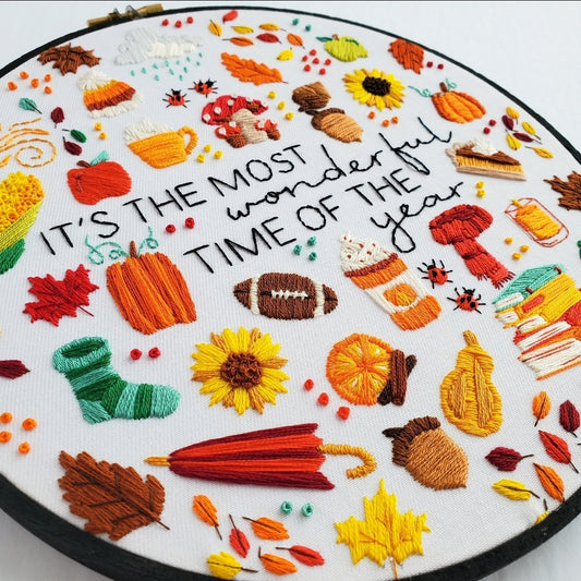 Autumn Hoop Embroidery 101 Class